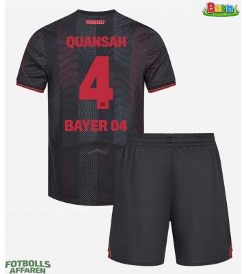Bayer Leverkusen Jarell Quansah #4 Hemmaställ Barn 2025-26 Kortärmad (+ Korta byxor)